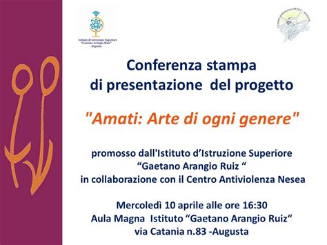 Conferenza Progetto Amati Arte Di Ogni Genere 2 Istituto Superiore