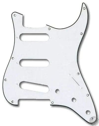 Escudo Para Guitarra Stratocaster Single Branco Andaluz Escudo