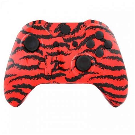 Modfreakz Shell Kit Hydro Dipped Red Tiger Print For Xbox One Model