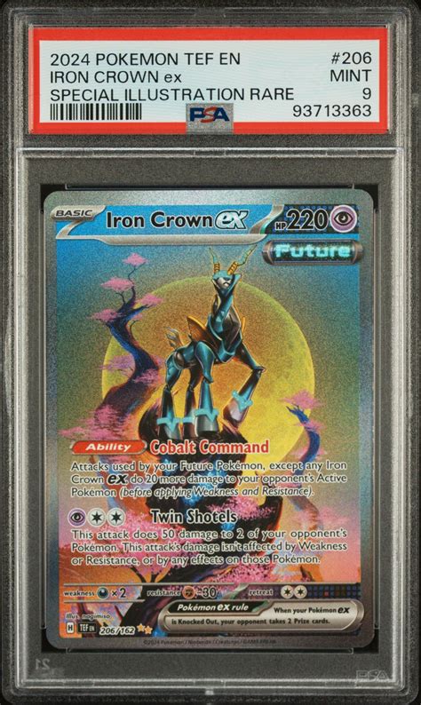 2024 Pokemon Tef En Temporal Forces 206 Iron Crown Ex Special