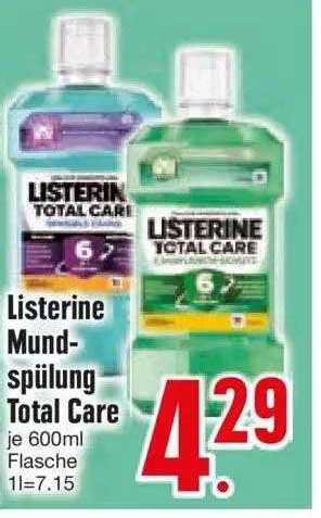 Listerine Mundspülung Total Care Angebot bei EDEKA - 1Prospekte.de