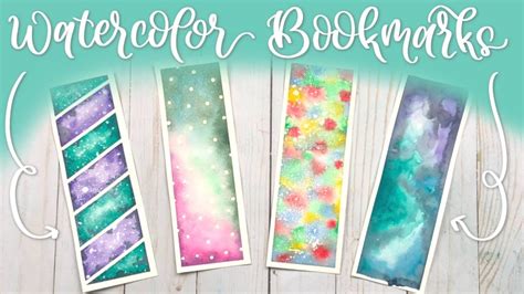 How To Watercolor Bookmarks Tutorial YouTube