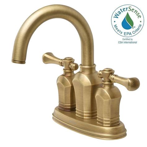 Pegasus Verdanza 4 In Centerset 2 Handle Bathroom Faucet In Antique