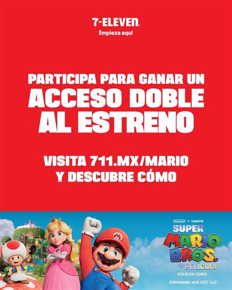 Gana boletos dobles al estreno de Super Mario Bros La Película cortesía