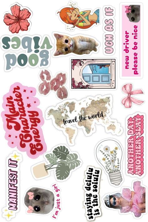 Sticker Collection Mix Scrapbook Collage 15x10 In 2024 Scrapbook