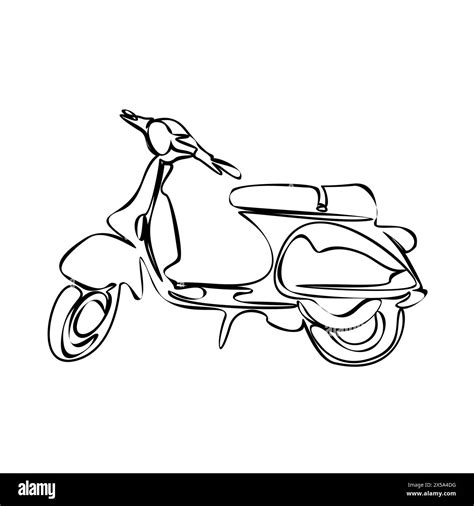 Vintage Italian Vespa Scooter Scooters Cut Out Stock Images Pictures