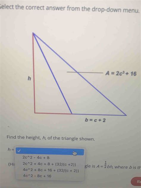 Solved Select The Correct Answer From The Drop Down Menu Find The