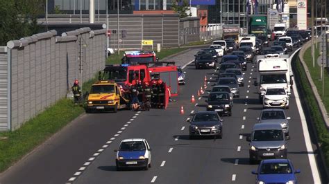 Tragiczny wypadek na DTŚ W Chorzowie Nie żyje mężczyzna ZDJĘCIA