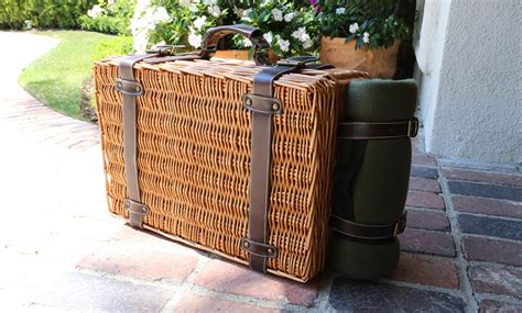 Willow Picnic Basket For Two Groupon Goods