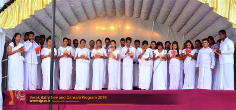 Vesak Bathi Gee And Dansala 2019 8 Usj University Of Sri