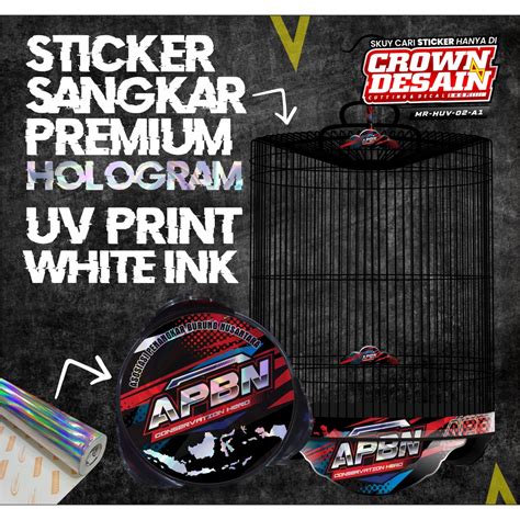 Jual Stiker Decal Sangkar Murai Batu Ebod Jaya Apbn Sticker Tebok