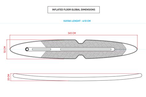 Inflatable Floor Bladder Kayak X100 3 P Itiwit Decathlon