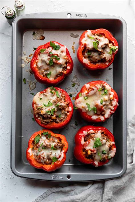 Keto Stuffed Peppers - Food Faith Fitness