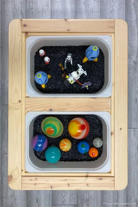 5 Easy And Fun Space Sensory Bin Ideas 2023 Two Crafty Makers