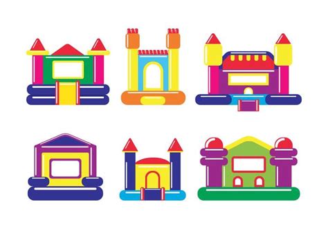 Bounce house vector 127812 Vector Art at Vecteezy