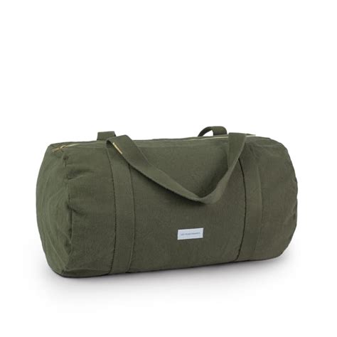 Sac Bowling En Toile De Coton Bio Vert C Pre Maisons Du Monde