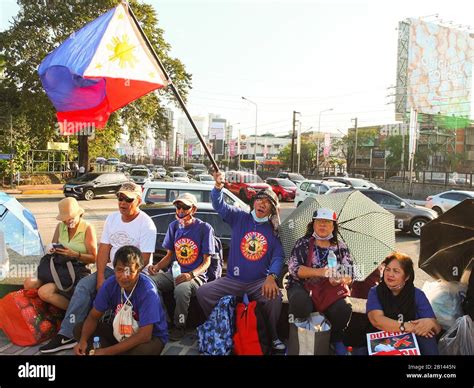 Quezon City Philippines Nd Feb A Protester From Bunyog