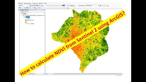 How To Calculate NDVI From Sentinel 2 Using ArcGIS YouTube