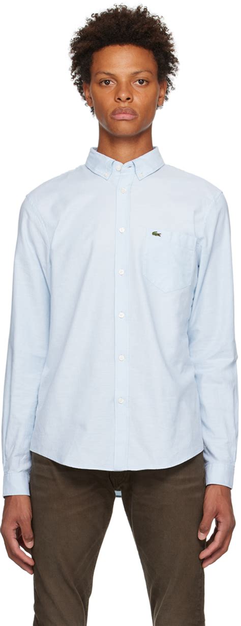 Lacoste Blue Regular Fit Shirt Ssense