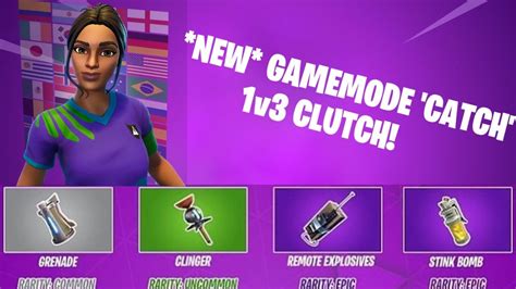 Fortnite Ltm New Gamemode Catch 1v3 Clutch End Game Youtube