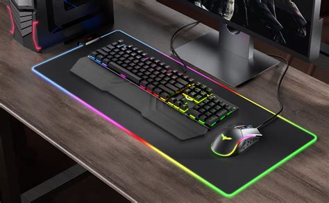 HAVIT KB511L RGB Mechanical Keyboard Mouse & Mouse Pad Combo 104 Keys