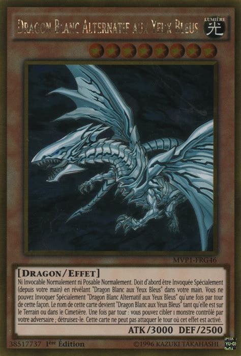 MVP1 FRG46 Dragon Blanc Alternatif Aux Yeux Bleus Yu Gi Oh