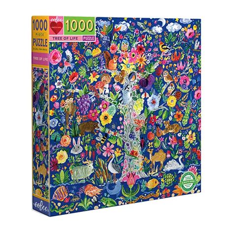 Eeboo Piece And Love Tree Of Life 1000 Piece Square Adult Jigsaw Puzzle