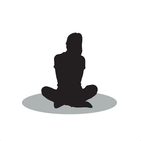 Women sitting silhouette 33206426 Vector Art at Vecteezy