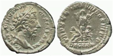 Marcus Aurelius Denarius M ANTONINVS AVG GERM SARM Laureate Head