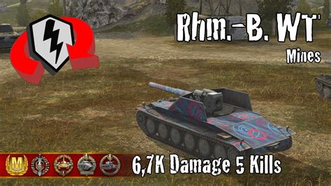 Rhm Borsig Waffenträger 6 7K Damage 5 Kills WoT Blitz Replays