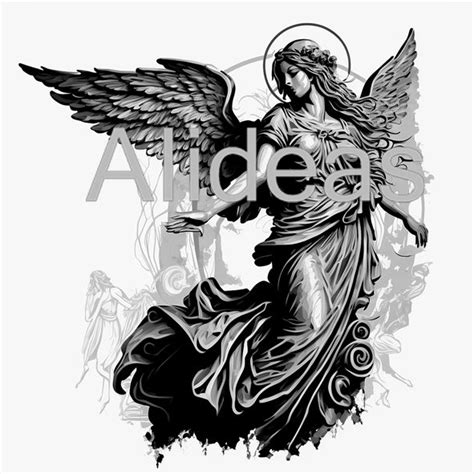 Guardian Angel Tattoo Drawings