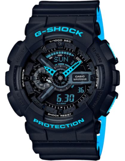 G Shock Analog Digital Multi Color Dial Mens Watch GA 110LN 1A