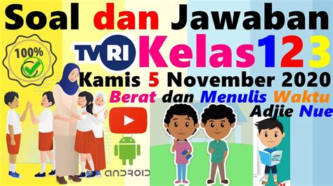 Belajar Di Tvri Kelas Sd Kamis November Tvri Live