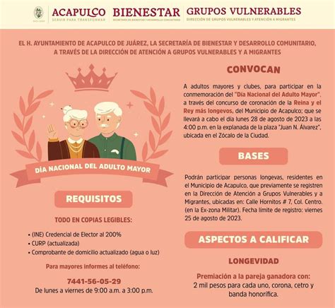 Invita Bienestar A La Celebraci N Del D A Del Adulto Mayor Enterado