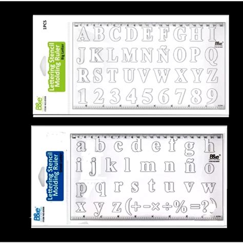 Stencil - Alphabet Letters Shapes 1Pc | Shopee Philippines