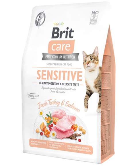 Сухой корм для привередливых кошек Brit Care Cat GF Sensitive Digestion ...