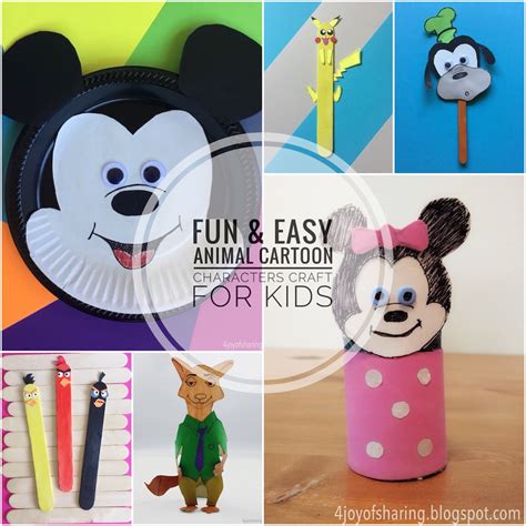 20 Fun And Easy Animal Crafts For Kids The Joy Of Sharing