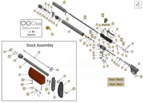 Air Arms S410 Brass Parts Diagram