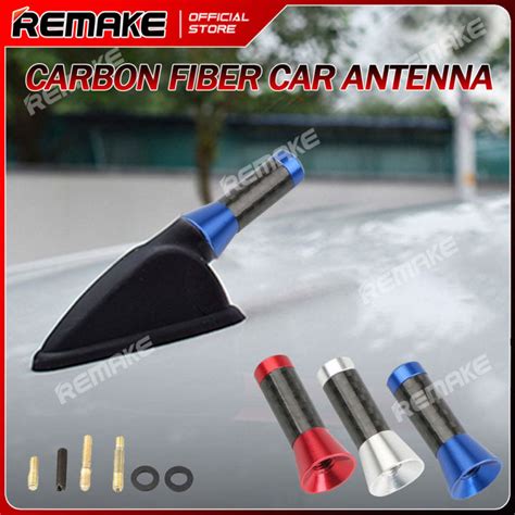 Local Delivery Universal Black Car Roof Antenna Carbon Fiber Short