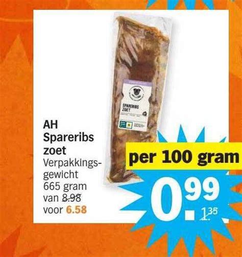 Ah Spareribs Zoet Aanbieding Bij Albert Heijn