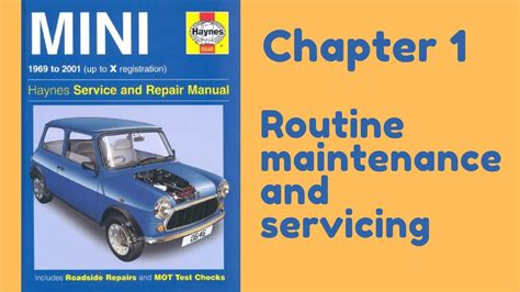 Haynes Service And Repair Manual 1969 2001 For Mini Chapter 1