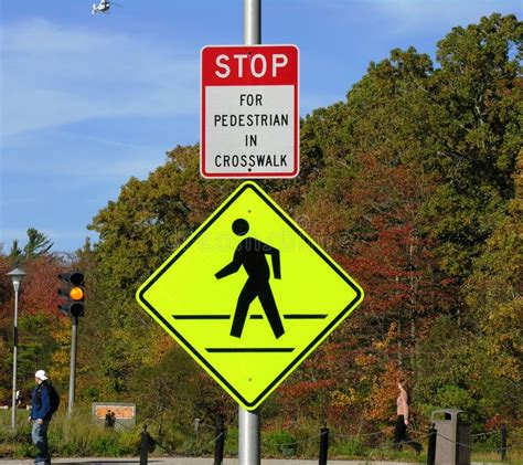 Pedestrian Walking Sign stock photo. Image of warning, sign - 332216