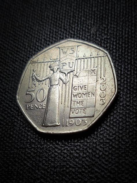 Rare Suffragette 50p Coin From The Uk Etsy