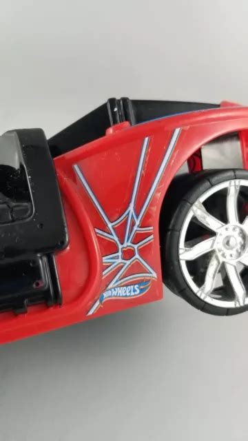 HOT WHEELS SPIDERMAN Arachnorod Large RARE Race Car Lights And Sounds 9 74 PicClick CA