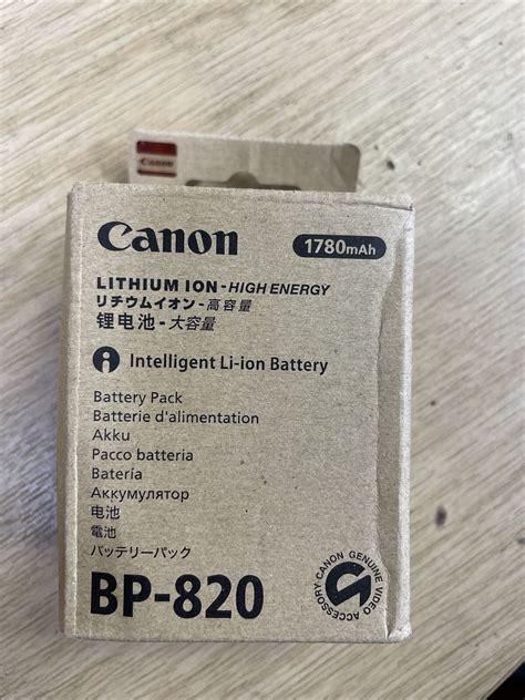 GENUINE Canon BP 820 Li Ion High Capacity Battery Pack Fits XA20