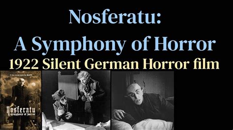 Nosferatu A Symphony Of Horror Silent German Expressionist