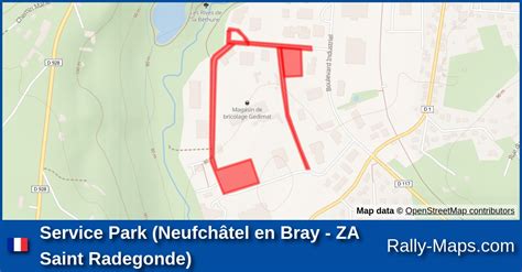 Service Park Neufchâtel en Bray ZA Saint Radegonde stage map