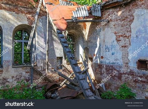 Interior Old Abandoned Church Built 18th Stock Photo 2248687891 ...