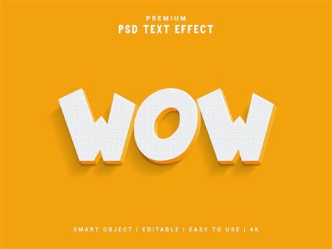 Premium PSD | Wow premium text effect