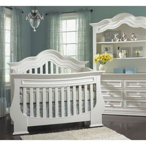 Munire Furniture Capri Curved Top 4 In 1 Convertible Crib Collection